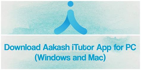 aakash itutor for windows 10.